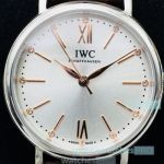 Swiss Replica IWC Portofino Ladies Watch Stainless Steel White Dial